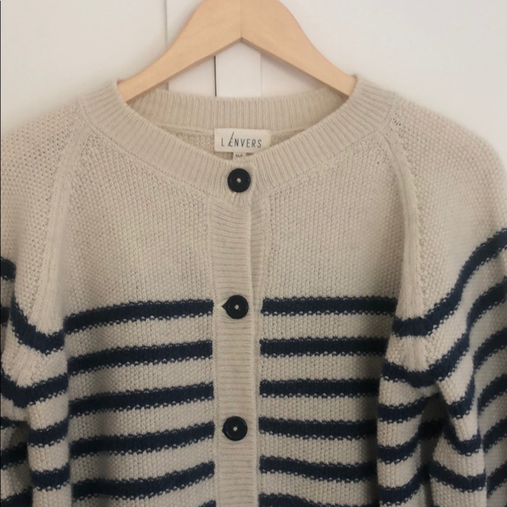 L’envers Gaby striped cardigan